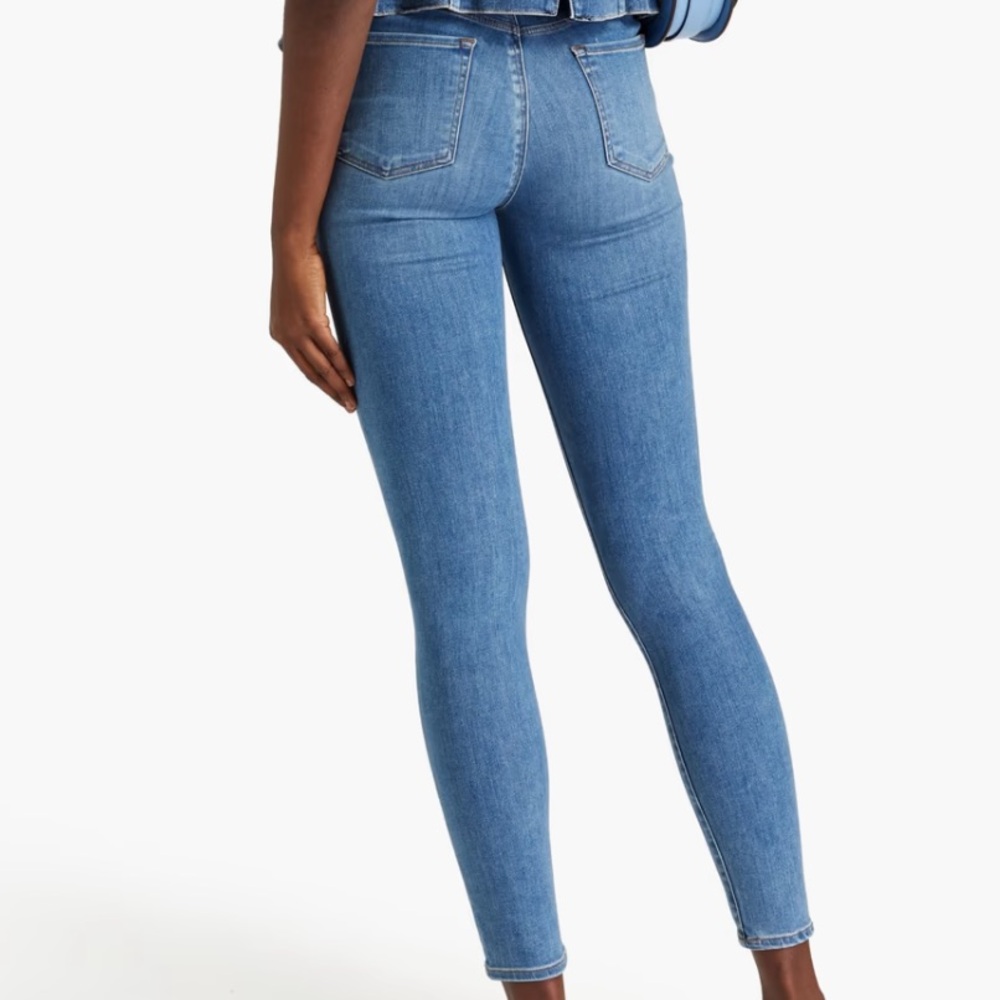 J Brand Blue Skinny Jeans High-Waisted Stretch